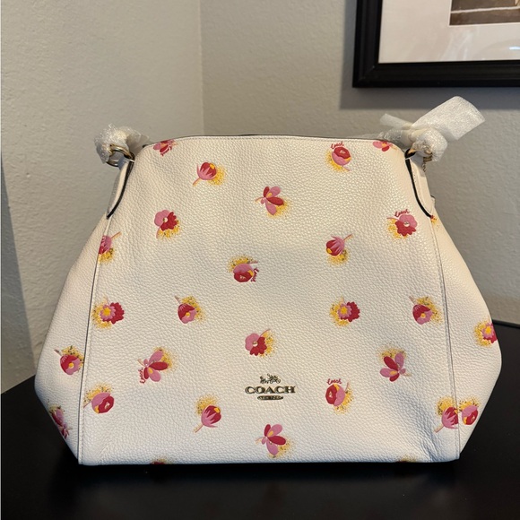 Coach Hallie Shoulder Bag With Pop Floral Print